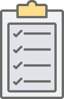 Criteria Line Filled Light Icon vector