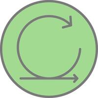 Agile Line Filled Light Icon vector