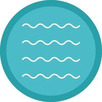 Waves Line Multi Circle Icon vector