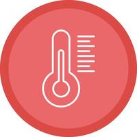 Thermometer Line Multi Circle Icon vector