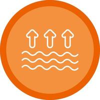 Arrows Line Multi Circle Icon vector
