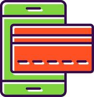 Mobile Payments filled Design Icon vector