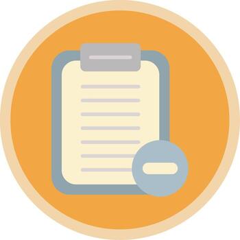 Notepad Flat Multi Circle Icon vector