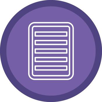 Nota línea multi circulo icono vector