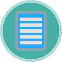 Note Flat Multi Circle Icon vector