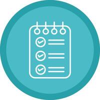 Check List Line Multi Circle Icon vector