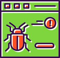 Virus filled Design Icon vector