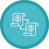 Disturbuted Ledger Line Multi Circle Icon vector