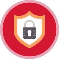 Encrypted Encrypted Flat Multi Circle Icon vector