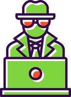 spyware filled Design Icon vector