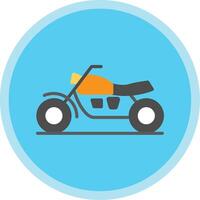 Motercycles Flat Multi Circle Icon vector