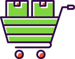 Cart filled Design Icon vector