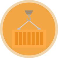 Container Loading Flat Multi Circle Icon vector