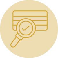 Soil Sampling Line Yellow Circle Icon vector