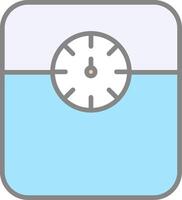 Weight Scale Line Filled Light Icon vector