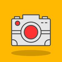 Camera Filled Shadow Icon vector