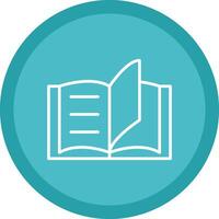 Reading Line Multi Circle Icon vector