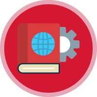 Educational Technology Flat Multi Circle Icon vector