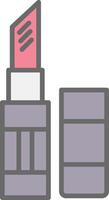 Lipstick Line Filled Light Icon vector