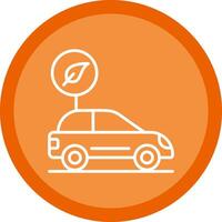 Zero Emission Line Multi Circle Icon vector