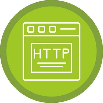 Http Line Multi Circle Icon vector