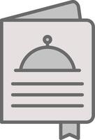 Menu Line Filled Light Icon vector