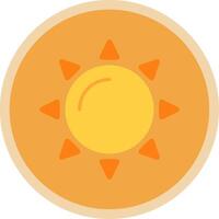 Sun Flat Multi Circle Icon vector