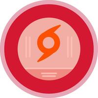 Hurricane Flat Multi Circle Icon vector