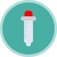 Pipette Flat Multi Circle Icon vector