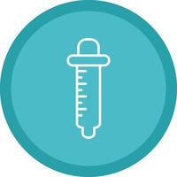 Pipette Line Multi Circle Icon vector