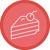 Pastry Line Multi Circle Icon vector