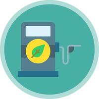 Biofuel Flat Multi Circle Icon vector