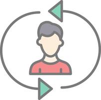 Construction Foam Line Filled Light Icon vector