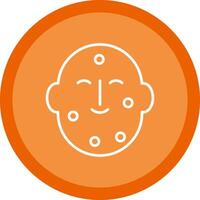 Dermatology Line Multi Circle Icon vector