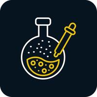 Pipette Line Red Circle Icon vector