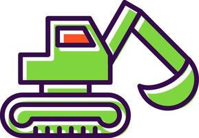 Digger filled Design Icon vector