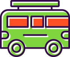 Camper filled Design Icon vector