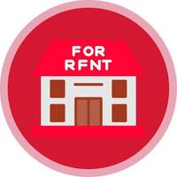 For Rent Flat Multi Circle Icon vector