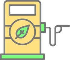 Biofuel Line Filled Light Icon vector