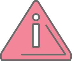 Alert Line Filled Light Icon vector