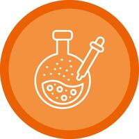 Pipette Line Multi Circle Icon vector