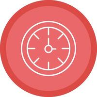 Clock Line Multi Circle Icon vector