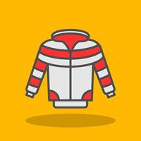 Jacket Filled Shadow Icon vector