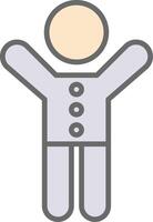 Chlid Patient Line Filled Light Icon vector