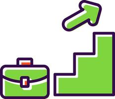 Advancement filled Design Icon vector