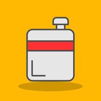 Flask Filled Shadow Icon vector