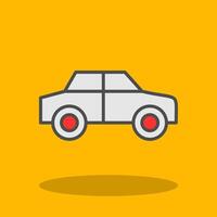 Car Filled Shadow Icon vector