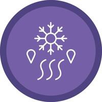 Defrosting Line Multi Circle Icon vector