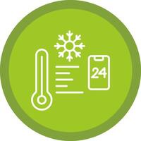 Temperature Control Line Multi Circle Icon vector