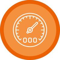 Thermostat Line Multi Circle Icon vector